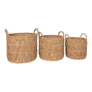 Tengerifű tárolókosár szett 3 db-os ø 32x30 cm Krabi – House Nordic kép