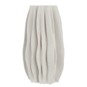 VISION 3D nyomtatott porcelán váza, fehér kép