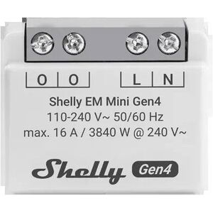 Shelly Gen4 EM mini 16 A, Energiafelhasználás mérő, WiFi, LAN kép