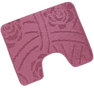 Bellatex 810/008 Bany Uni WC szőnyeg, 60×50 cm, rózsák, lila kép