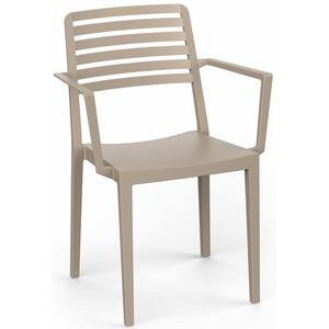 ROJAPLAST Row armchair kerti karosszék, taupe kép