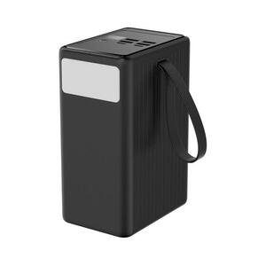 Power bank 80000 mAh, 65W Power Delivery, 4xUSB-A + 2xUSB-C, LED zseblámpával, fekete PMPB8065 kép