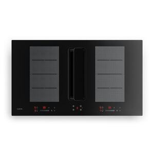 Klarstein ChefFusion indukciós főzőlap elszívóval | 4 főzőzóna | 7200 W | 504, 3 m³/h | 90 cm kép