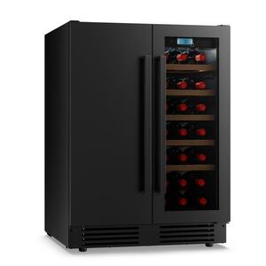 Klarstein Velaire beépíthető borhűtő, 2 zónás | 126 l | 122 palack | UV-védelem | 60 cm kép