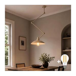 Brilagi - IRONBEAM állítható LED csillár rúdon 1xE27/60W/230V bézs 8590828104995 kép