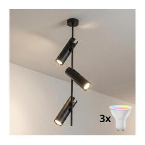 Brilagi - LED RGBW dimmelhető rúdon függesztett csillár BRANCH 3xGU10/6, 5W/230V fekete BG5259+3xAI0589 kép