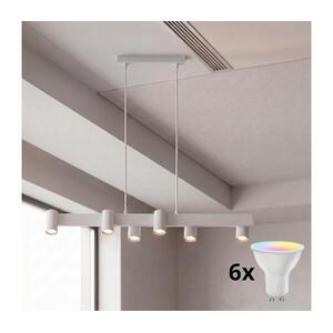 Brilagi - LED RGBW dimmelhető csillár kábelen SELE 6xGU10/6, 5W/230V fehér BG5272+AI2323 kép