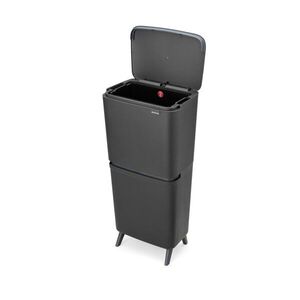 Sötétszürke műanyag szelektív szemetes 20+25 l SortUp Recycle Hi – Brabantia kép