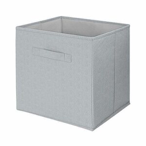 Compactor BOSTON Összecsukható tárolódoboz (könyves)polcra, 31×31×31 cm, szürke kép