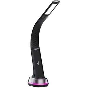 IMMAX LED - Corella Qi töltés, fekete és ezüst elemek, RGB háttérvilágítás kép