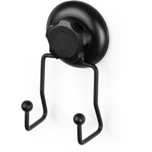 COMPACTOR Bestlock Black dupla, fürdőszobai, tapadókoronggal, fúrás nélkül, teherbírás max. 6 kg kép