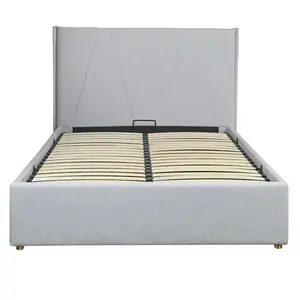 Ágy Rovigo 140x200 BED23-06 szürke kép