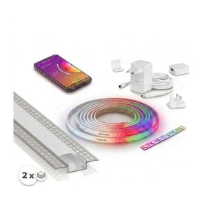 SmartLED SZETT 1x 2 m LED RGBW szalag WHITE AND COLOR LED/20W/230V + 2x 1 m beépíthető profil 2xSD0106+1xP3716 kép