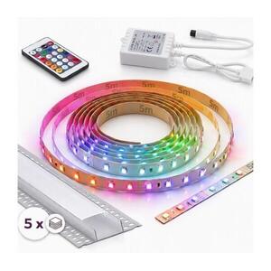 SmartLED SZETT 1x LED RGBW szalag DIGITAL LED/16, 5W/230V 5 m + 5x beépíthető profil 1 m + távirányító 5xSD0107+1xW4305 kép
