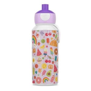 Lila műanyag gyerek ivópalack 400 ml Food Fest – Mepal kép