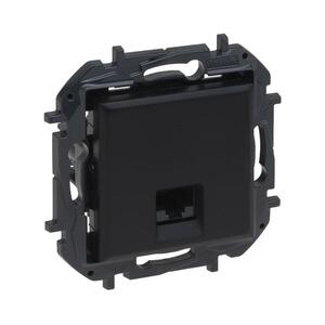 Legrand - keret nélküli RJ45 Ethernet aljzat NILOE STEP fekete 863559B kép