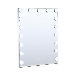 Brilagi - LED fényerőszabályozható sminktükör HOLLYWOOD LED/15W/230V 55x70 cm fehér FG-M2-WS40-5570-WHT kép