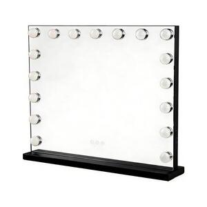 Brilagi - LED fényerőszabályozható HOLLYWOOD sminktükör LED/15W/230V 60x50 cm fekete FG-M6-WD11-6050-BLK kép