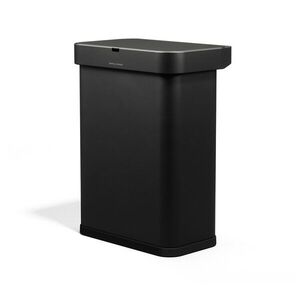 Fekete acél érintésmentes szemetes 58 l Sensor – simplehuman kép