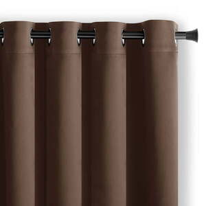 Barna dimout (részleges sötétítő) függöny 140x175 cm Kierra – Restilo kép