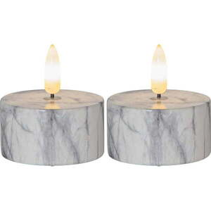 LED gyertya szett 2 db-os (magasság 6 cm) Flamme Marble – Star Trading kép