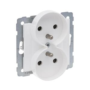 Legrand - SUNO dupla fali dugalj keret nélkül 250V/16A, fehér 721191 kép