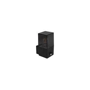 Kültéri fali lámpatest érzékelővel 1xE27/40W/230V IP44 fekete/füstszínű OUTD. WALL LIGHT E27 XD PIR SQ kép
