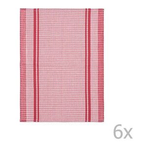 Waffle 6 db piros pamut konyharuha, 50 x 70 cm - Tiseco Home Studio kép