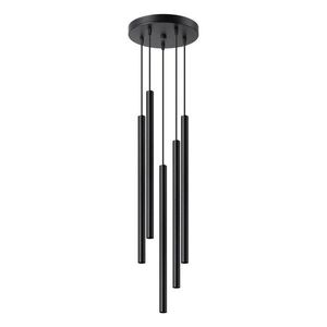 Fekete fém függőlámpa ø 25 cm Fideus – Sollux kép