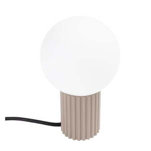 Szürkésbarna asztali lámpa üveg búrával (magasság 19 cm) Orbital – Sollux kép