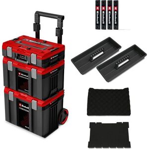 Einhell 4540055 E-Case Sealed Görgős rendszerkoffer szett, IP65 vízálló kép