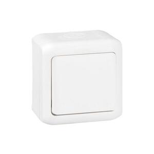 Legrand - FORIX falra szerelhető egypólusú kapcsoló, 1-es, IP44, fehér 782360 kép