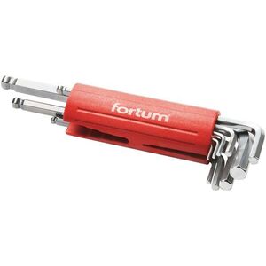 FORTUM L-imbuszkulcs, 9 részes készlet, 1, 5-10 mm kép