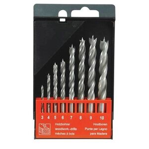EXTOL PREMIUM 8801221 fafúró készlet, CrV, O 3-10mm, 8db kép