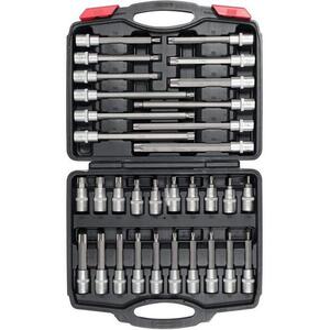 YATO Torx bitkészlet, 1/2", T20 - T70, 32 db kép