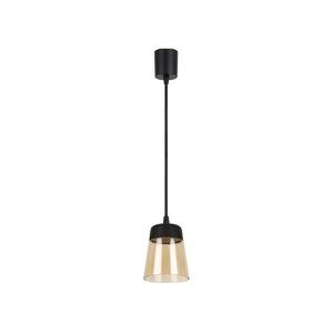 Brilagi - LED függeszték kábelen R GLASS 1xE27/60W/230V átm. 15, 5 cm fekete/füstbézs NSTK7325+TK6439A kép