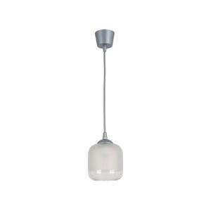 Brilagi - LED függőlámpa zsinóron RETRO GLASS 1xE27/60W/230V Ø 14 cm ezüst/fehér NSTK7779+TK8612A kép