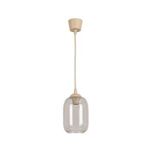Brilagi - Kábeles LED csillár R GLASS 1xE27/60W/230V Ø 14 cm bézs/füstszürke NSTK7757+TK8619A kép