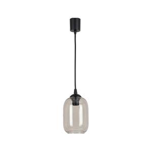 Brilagi - LED csillár kábelen R GLASS 1xE27/60W/230V átm. 14 cm fekete/füstszürke NSTK7757+TK6439A kép