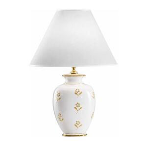 kolarz 731.70W.160 - Asztali lámpa NONNA 1xE27/100W/230V virágmintás fehér/arany 731.70W.160 kép