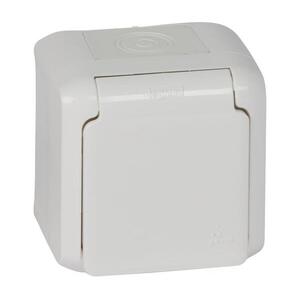 Legrand - Kültéri fali aljzat 250V/16A FORIX IP44 fehér 782373 kép
