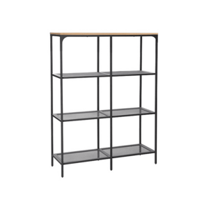 Fém polc LEX A 100x36x136 cm fekete kép