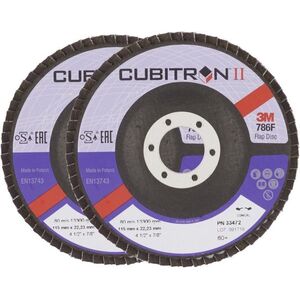3M Cubitron II lamellás tárcsa, átmerő 115 mm, szemcseméret 80+, 2 db kép