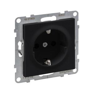 Legrand - SUNO SCHUKO fali aljzat 250V/16A fekete 721425 kép