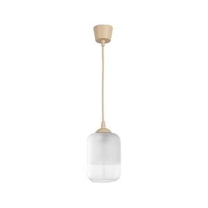 Brilagi - RETRO GLASS kábeles LED függeszték 1xE27/60W/230V, átm. 14 cm, bézs/fehér NSTK7778+TK8619A kép