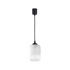 Brilagi - LED függőlámpa zsinóron RETRO GLASS 1xE27/60W/230V átm. 14 cm fekete/fehér NSTK7778+TK6439A kép