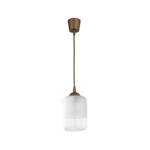 Brilagi - LED függeszték zsinóron RETRO GLASS 1xE27/60W/230V átm. 14 cm barna/fehér NSTK7778+TK8611A kép