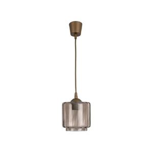 Brilagi - LED függőlámpa kábellel R GLASS 1xE27/60W/230V átm. 15 cm barna/füstszínű bézs NSTK7399+TK8611A kép