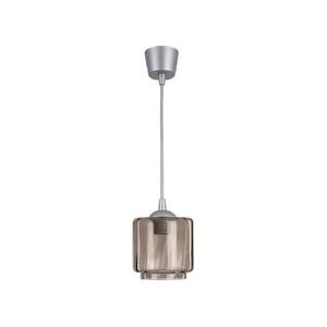 Brilagi-LED R GLASS kábeles csillár 1xE27/60W/230V, Ø 15 cm, ezüst/füstbézs NSTK7399+TK8612A kép