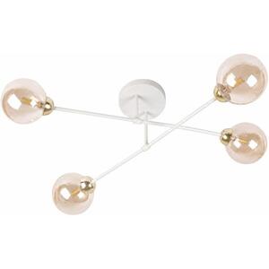 Felületre szerelhető csillár OBSIDIAN 4xG9/10W/230V krém/arany/füstös bézs W-2022+8080/4 SAND+GO kép